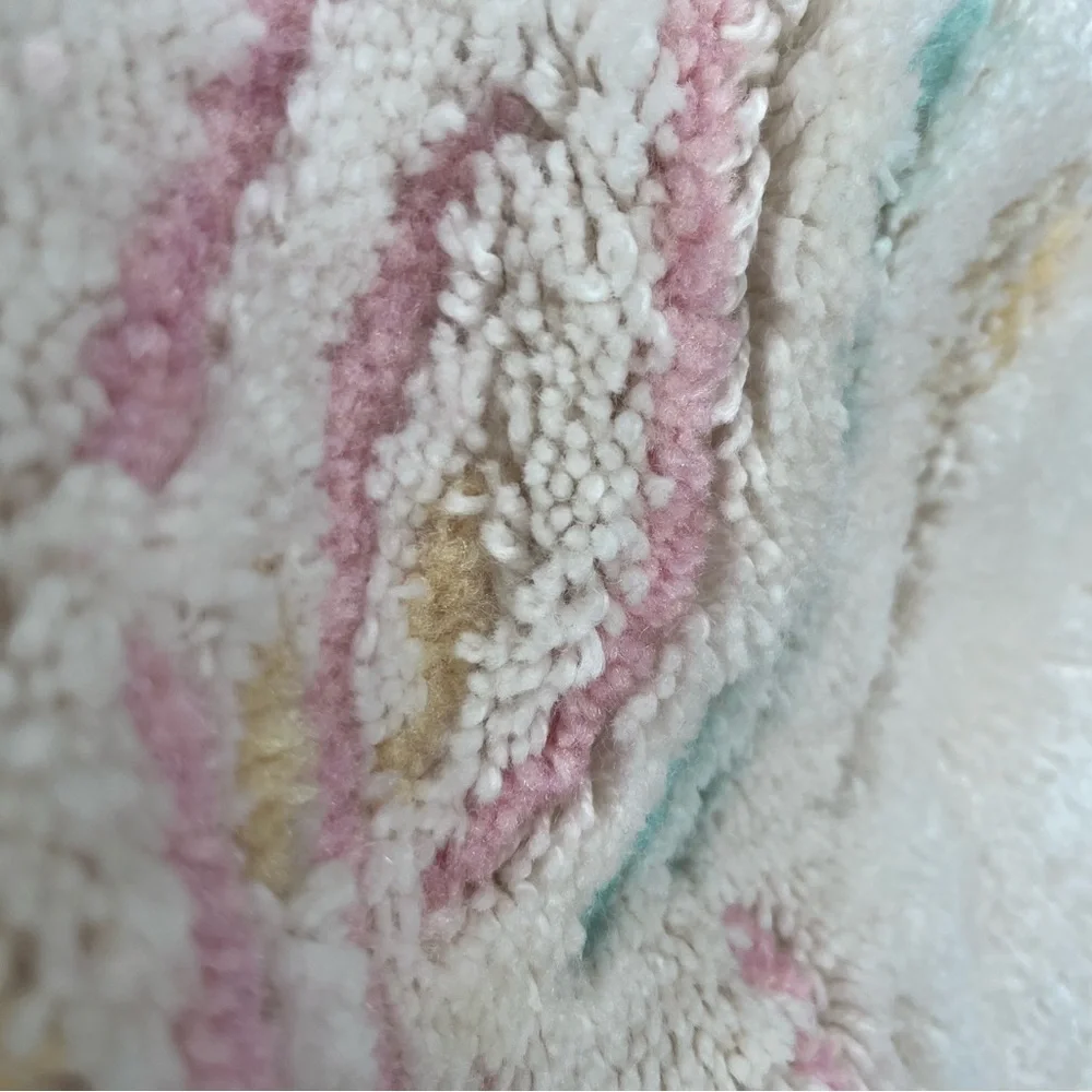 JCPenney Multicolor Embroidered Vintage bath Toilet rug